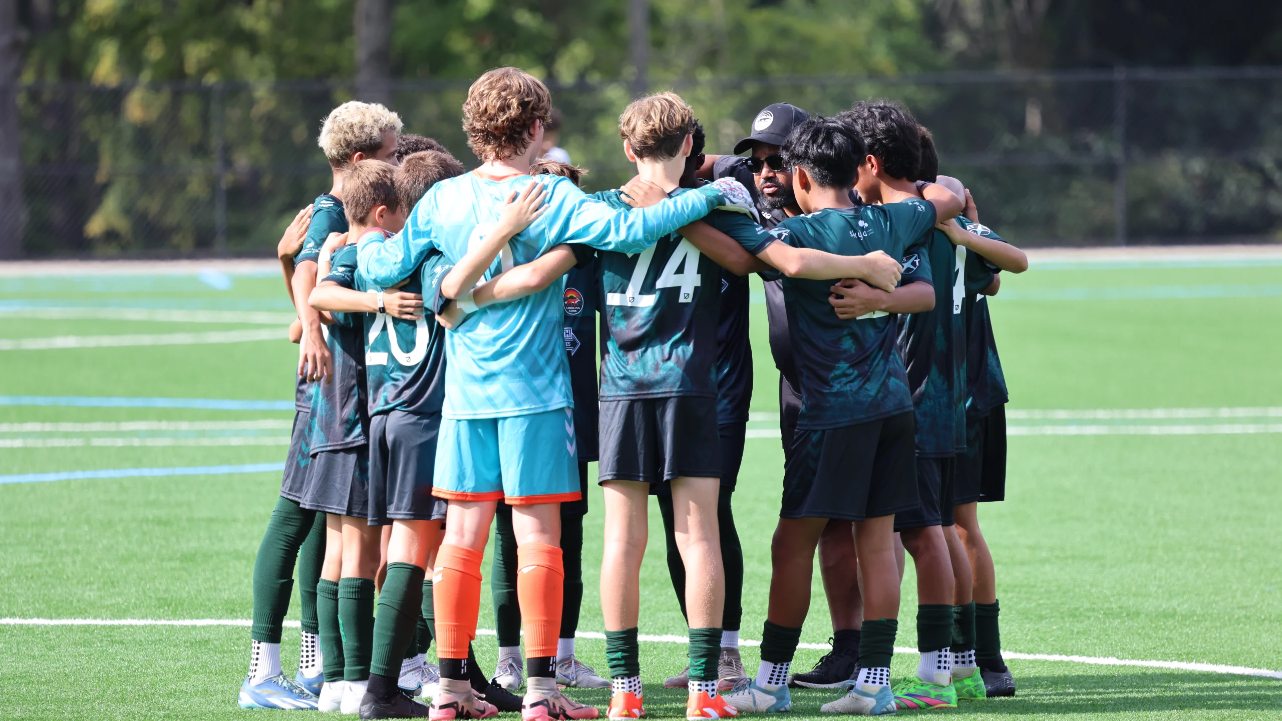 ccfc academy player huddle